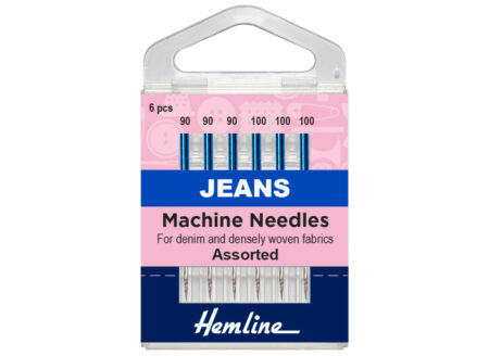 Hemline Sewing Machine Needles | Jeans | Heavy Mixed | 6 Pieces