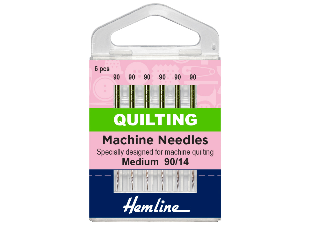Hemline Sewing Machine Needles | Quilting | 90(14) | 6 Pieces