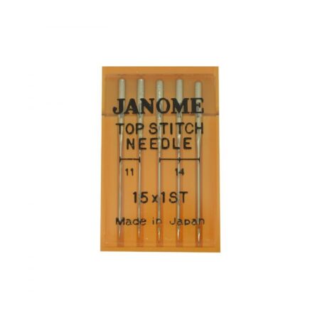 Janome 15 x 1ST Assorted Top Stitch Sewing Machine Needles